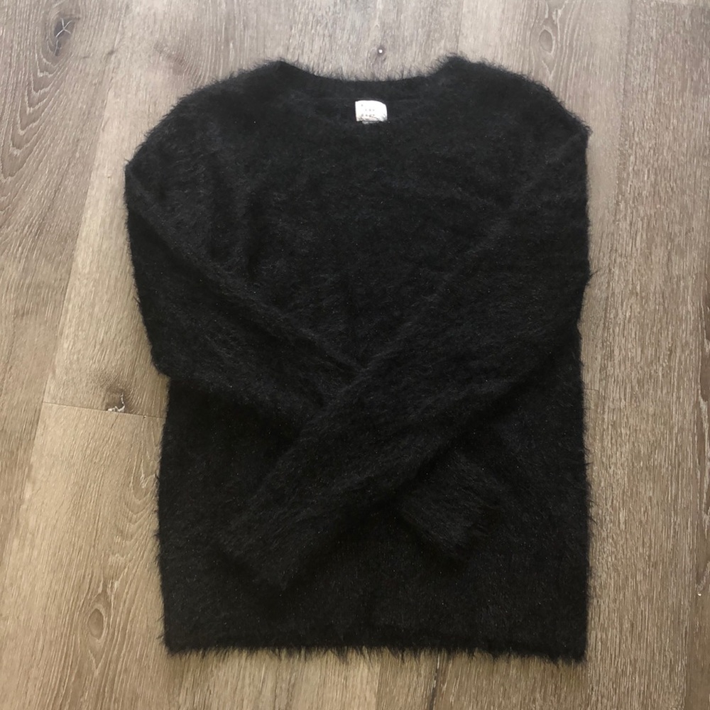 Target “A New Day” Black Fuzzy Sweater Size M $8